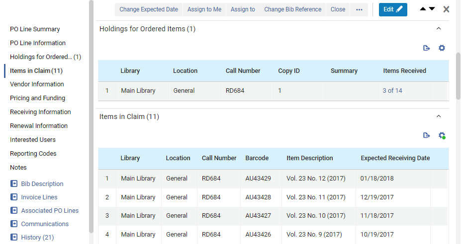 Holdings + In Claim.